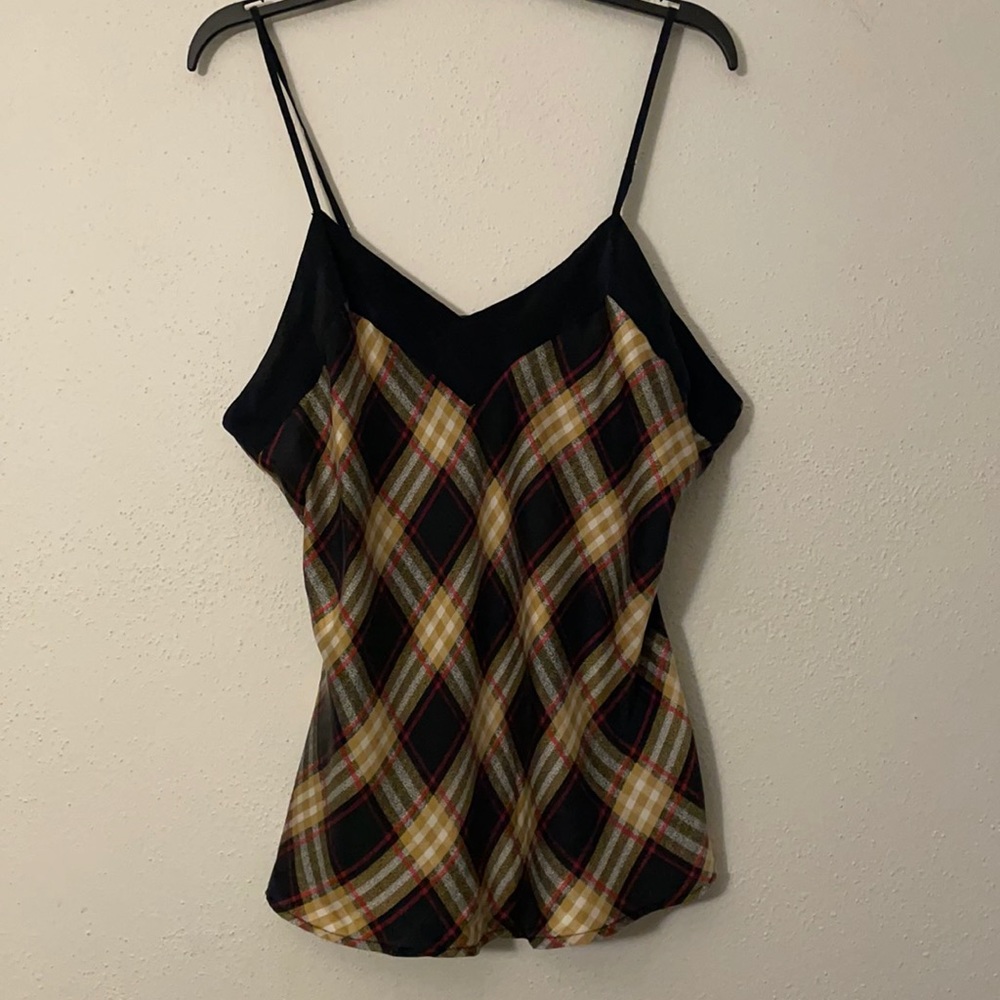 100%Silk Large Silkscreen Spaghetti Strap Cami